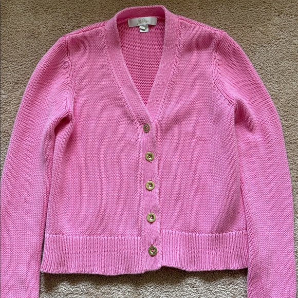 Lilly Pulitzer Pink Cardigan Sweater - Picture 2 of 7